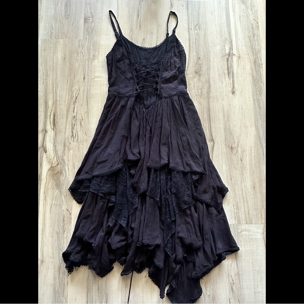 Widow Dolls Kill Black Corset Fairy Hem Dress